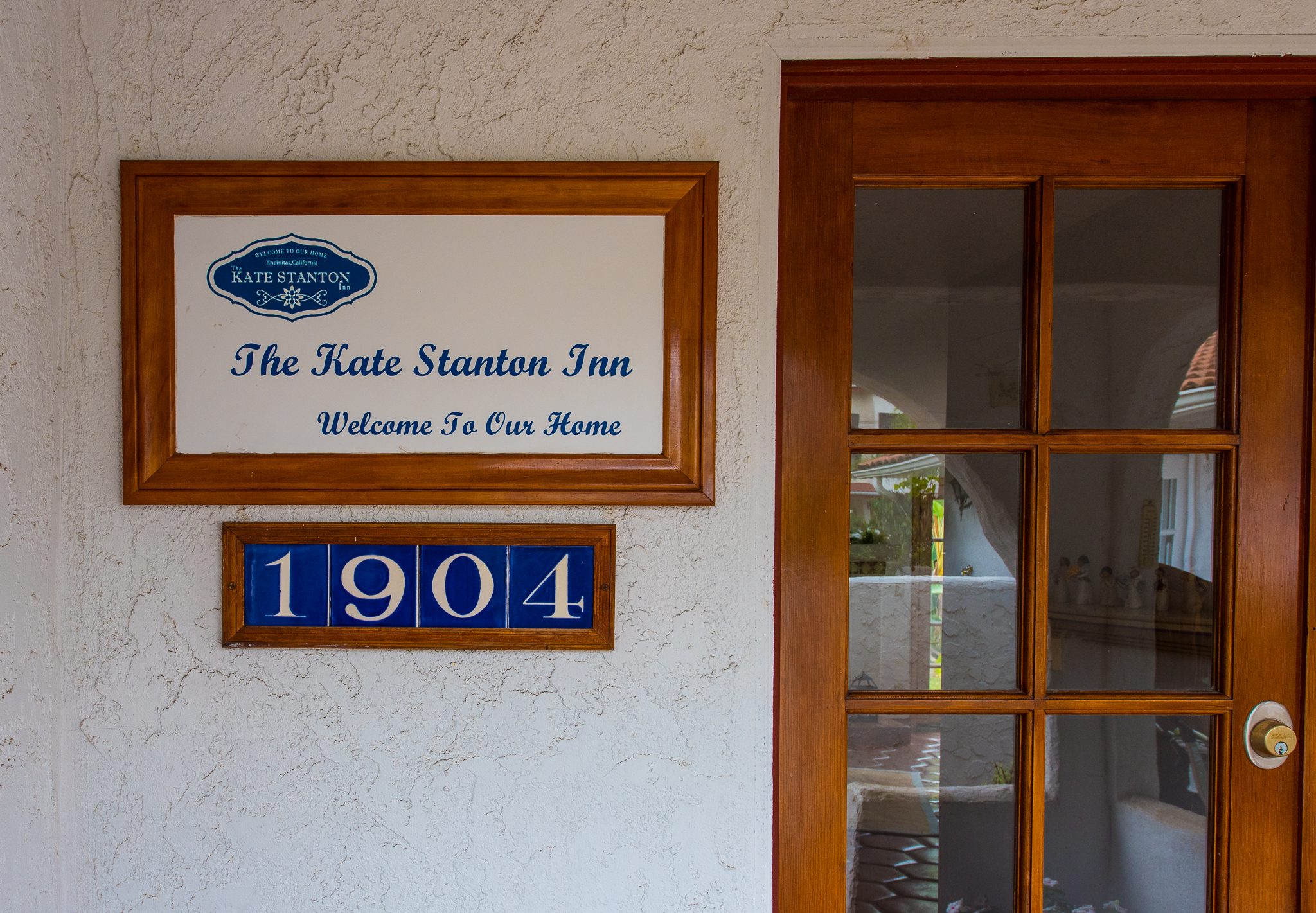 Front door of The Kate Stanton Inn - Kate Stanton BB Encinitas, CA